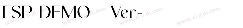 FSP DEMO   Ver字体转换